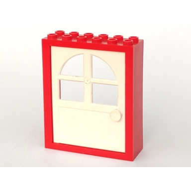 red door frame 2 x 6 x 6 freestyle with white door 6235 600