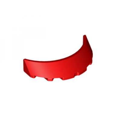 red windscreen 3 x 6 x 1 curved