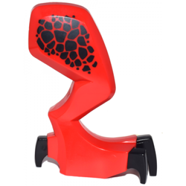 red dragon leg castle right with black claws and hip pattern