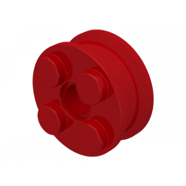 red wheel freestyle with technic pin hole
