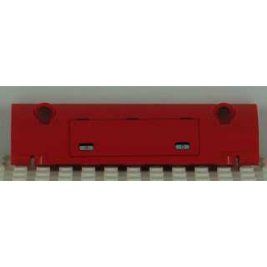 red technic panel curved 11 x 3 with hatch with silver latches pattern sticker - set 8109