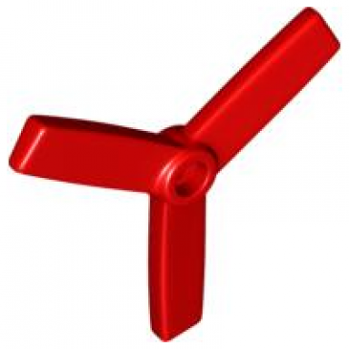 red duplo propeller rotor 3 blade 5 diameter