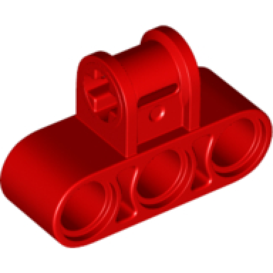 red technic axle and pin connector perpendicular triple