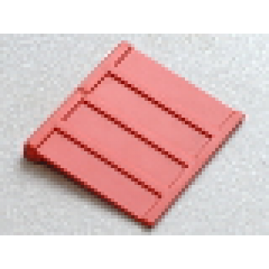 red duplo train freight container side panel