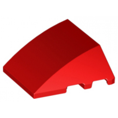 red wedge 4 x 3 triple curved no studs