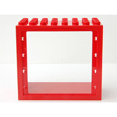 red duplo door window frame 4 x 8 x 10 double doorway