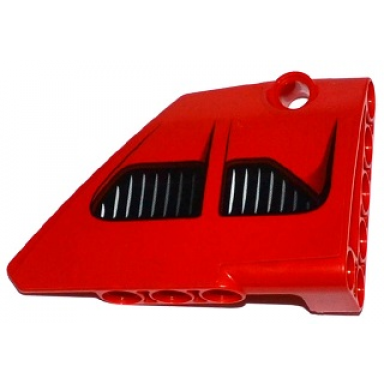 red technic panel fairing 14 large short smooth side b with 2 air intakes pattern sticker - set 8070