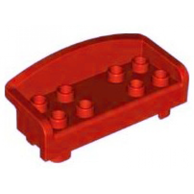 duplo furniture couch sofa with rounded back and 8 studs