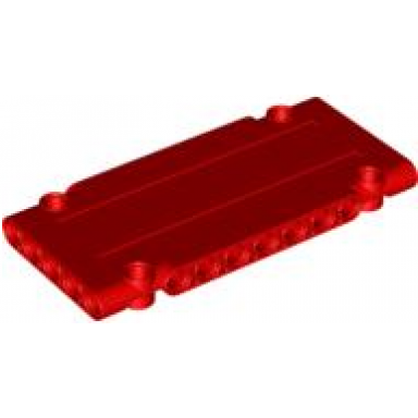 red technic panel plate 5 x 11 x 1