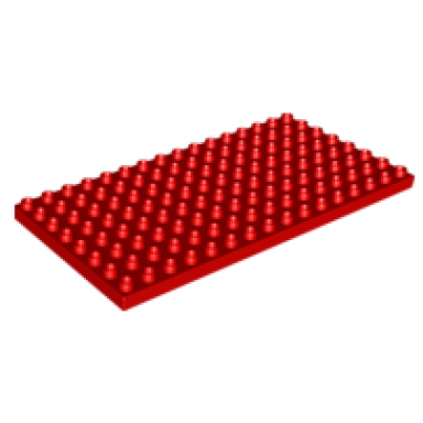 red duplo plate 8 x 16