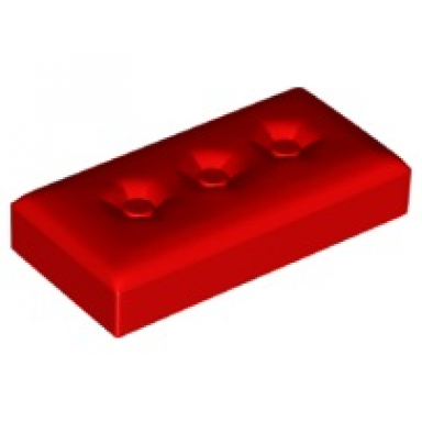 red duplo tile modified 2 x 4 x 1 2 thick with cushion profile