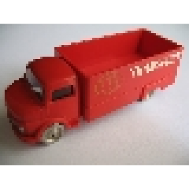 red ho scale mercedes box truck without gray top