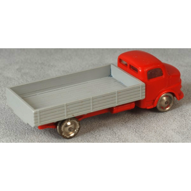 red ho scale mercedes open bed truck gray flatbed