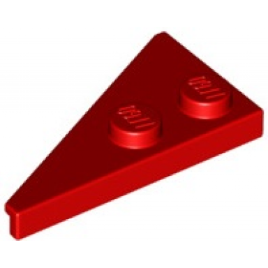 red wedge plate 4 x 2 right pointed