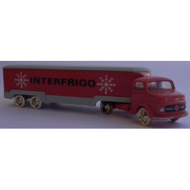 red ho scale mercedes refrigerated truck interfrigo twin axle