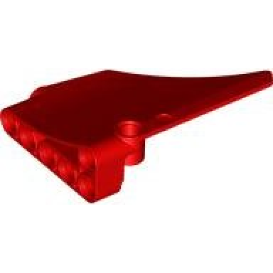 red technic panel inverted fairing 42 large short smooth side a