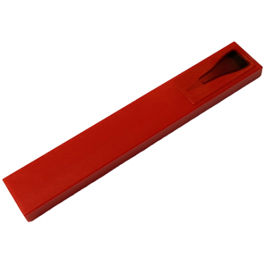 red tile 1 x 6 with black and dark red air vent pattern sticker - set 76934