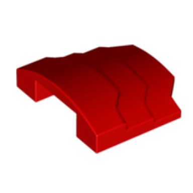 red wedge 4 x 3 stepped no studs