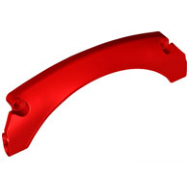 red technic panel car mudguard arched 40 15 x 2 x 5 rounded top