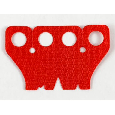 red minifigure coattails cloth short and tattered