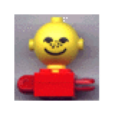 red homemaker figure maxifigure torso assembly with yellow head with black eyes freckles and smile pattern 792c03 685px3