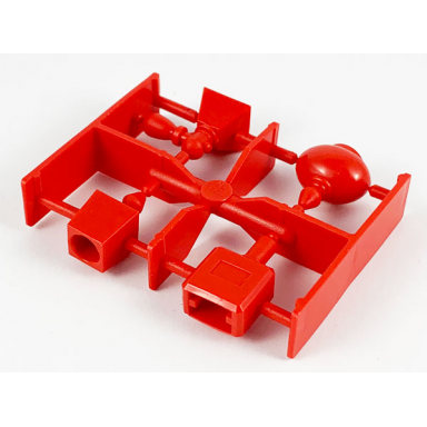 red scala accessories - complete sprue - perfume bottles belville
