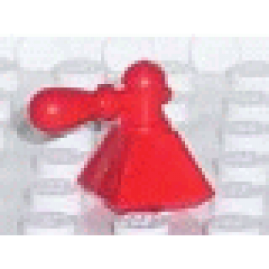 red scala accessories bottle perfume with pyramid base and atomizer