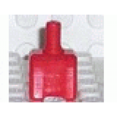 red scala accessories bottle perfume with rectangle base