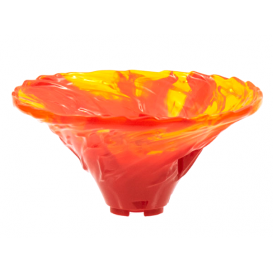 red tornado of spinjitzu wide with marbled trans-orange top pattern
