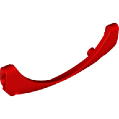 red technic panel car mudguard arched 41 13 x 2 x 5 rounded top