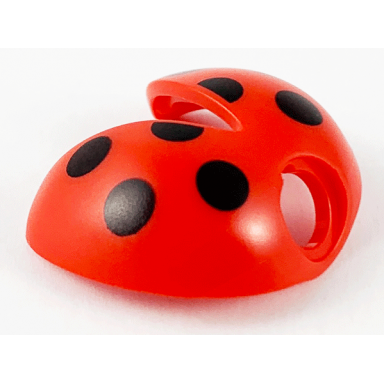 red minifigure wings beetle with ladybug black spots pattern