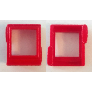 window 1 x 2 x 2 without glass for slotted bricks