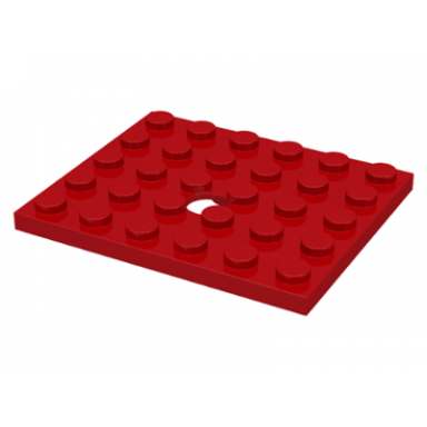 red plate modified 5 x 6 with hole