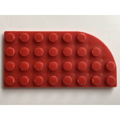 plate round curved 4 x 8 right with waffle bottom