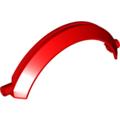 red technic panel car mudguard arched 13 x 2 x 5 half circle