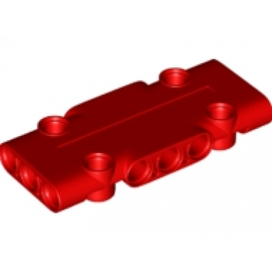 red technic panel plate 3 x 7 x 1