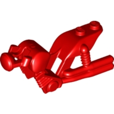 red motorcycle fairing stuntz dual exhaust bike