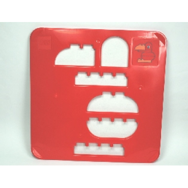 red duplo sorting template - bird