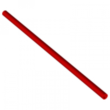 red hose rigid 3mm d 12l 9.6cm