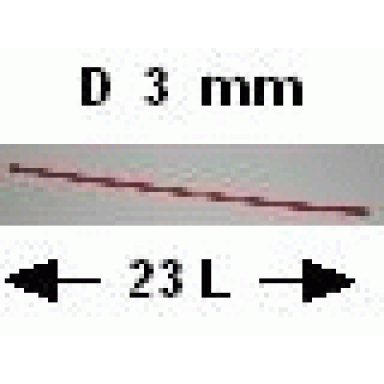red hose rigid 3mm d 23l 18.4cm