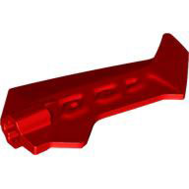 red large figure weapon blade jagged with axle hole