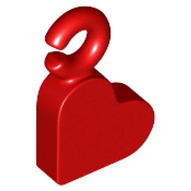 red charm heart