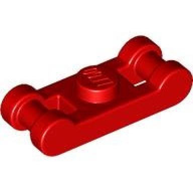 red plate modified 1 x 1 with bar handles on ends