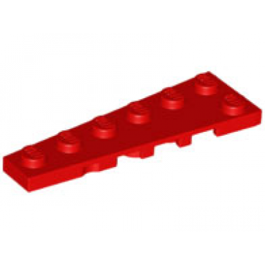 red wedge plate 6 x 2 left