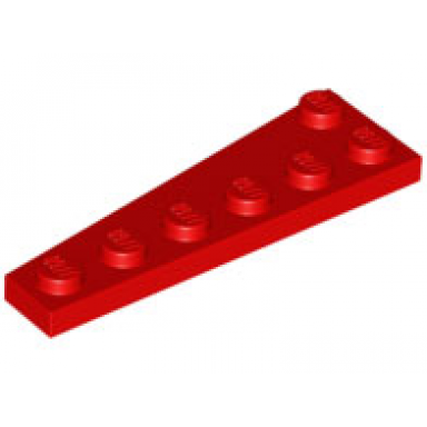 red wedge plate 6 x 2 right