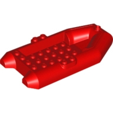red boat rubber raft 12 x 6 x 2