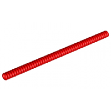 red hose ribbed 7mm d 17l 13.6cm