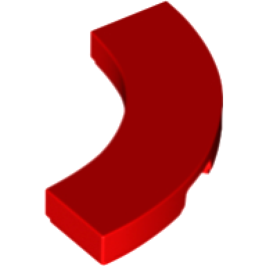 red tile round corner 3 x 3 macaroni