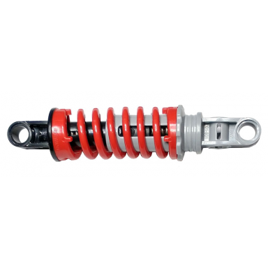 red technic shock absorber 9l with black and light bluish gray ends