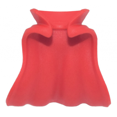 red minifigure cape flexible rubber billowing with high rounded collar cloak of levitation